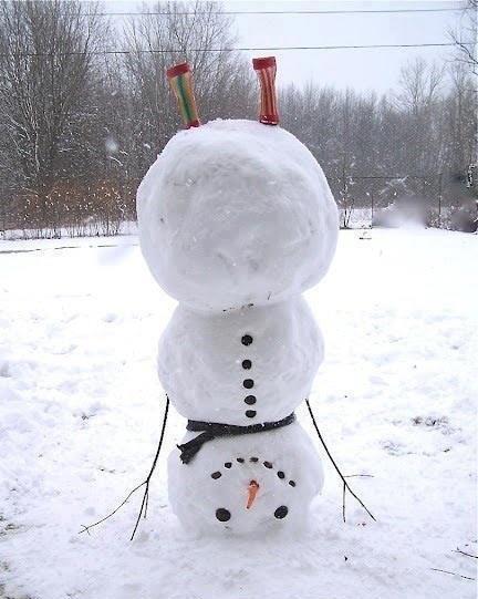 Headstand Snowman.